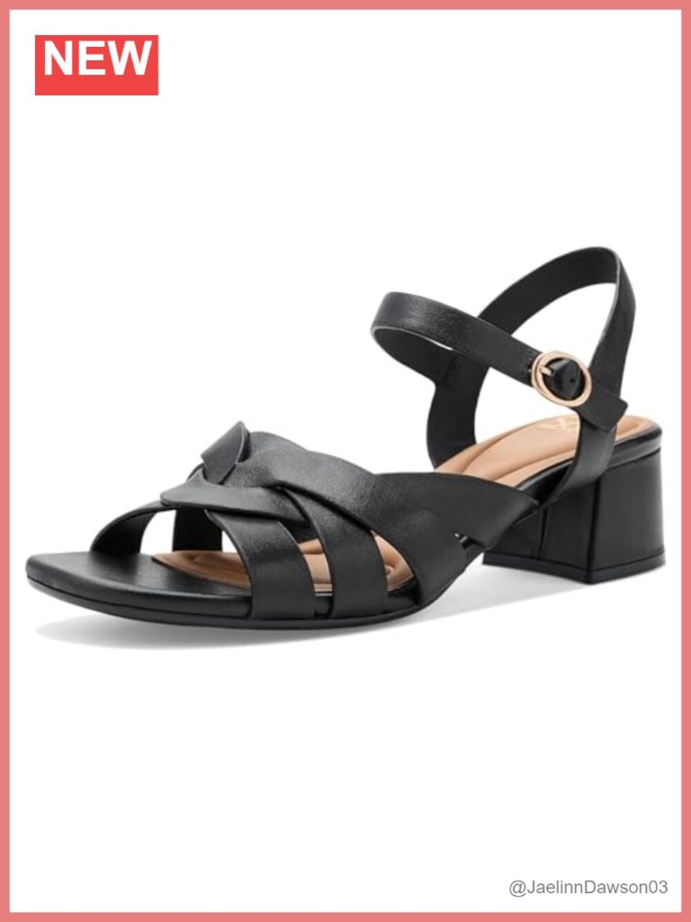 Söfft Lindsey Ankle Strap Open Toe Block Heel Sandals